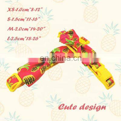 dog collar with bow tie cute pattern accept custom factory price