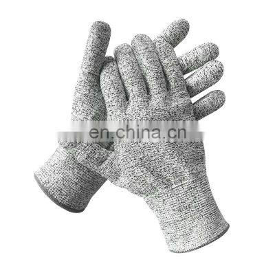 Hot selling Food Grade 13gauge HPPE Cut Resistant seamless gloves Work Safety Hand anti-cut Gloves