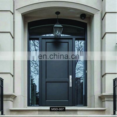 Modern Black Solid Wood Carving Doors Design Swing Wooden Room Interior Wooden Door