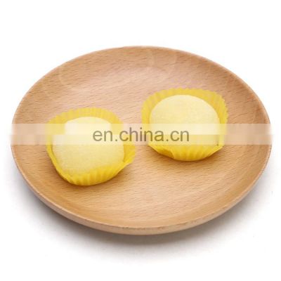 high quality customized multi function round wooden plates beech walnut wood food serving dishes tray