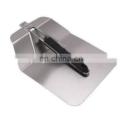 Factory Supply Custom Made Professional Small Steel Long Handle Cake Folding Pizza Shovel photo-4