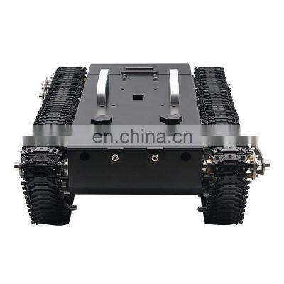 WT-200 Assembled RC Tank Chassis Metal Track Tank With Controller System 30KG Load Capacity photo-2