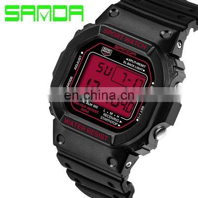Sanda 329 Men's Sports Chronograph Calendar Fashionable Watch Waterproof Cheap Digital Watches For Mens