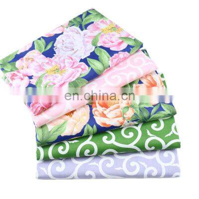 Korean retro pastoral peony Xiangyun printing cloth home textile pure cotton twill household quilt cover pure cotton fabric