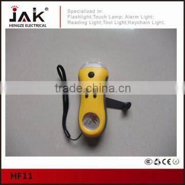 JAK HF11 3 LED Dynamo Flashlight with Radio