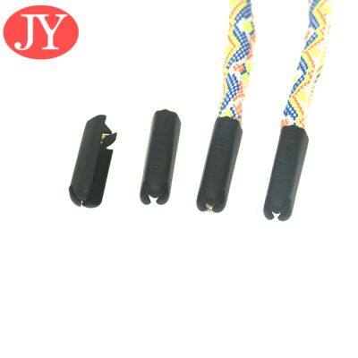 Custom U Style Metal Aglet Drawstring Rope Metal Tail Clips Polyester Rope With Metal Wrapped Head Metal Head photo-3
