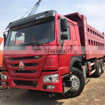 used tipper truck HOWO 375 for sale in Shanghai China, used dump truck