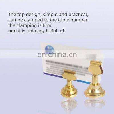 Baking Dessert Shop Gold the Price Tag Business Card Display Holder Small Metal Label Clip Label Business Card Holder photo-2