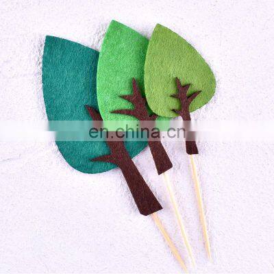 Hot Sale Cake Topper Tree Pattern Creative Baking Decoration Celebration Plug-in Cake Topper