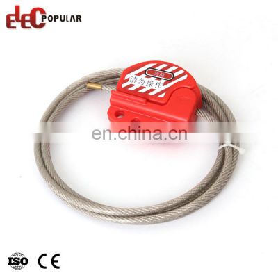 OEM Custom Different Length Impact Resistant Plastic PC Retractable Safety Cable Lockout