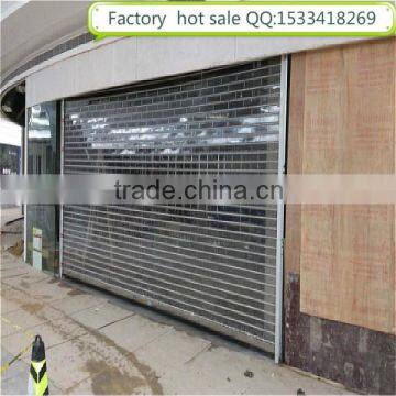 Electric Crystal Rolling Door Polycarbonate Transparent Roll-up Door for Shop
