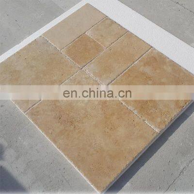 New Arrival Model Premium Selection Tuscany Walnut Tumbled Travertine Pavers Made in Turkey Factory Cem-FPT-03