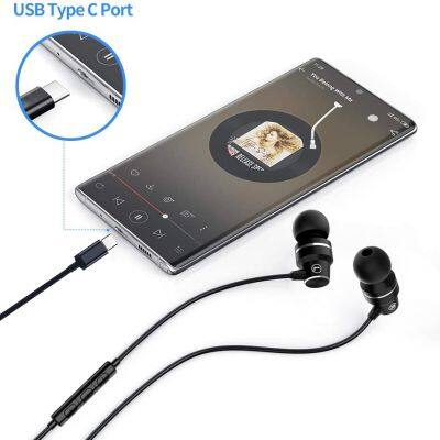 Built-in DAC Digital Type C Earphones Stereo USB-C Headset With Mic for Google Pixel 4 One Plus 8 Pro photo-5