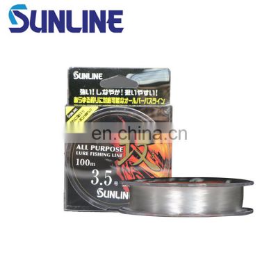 SUNLINE 100M Transparent quality super fluorocarbon fishing line 100% fluorocarbon fishing line