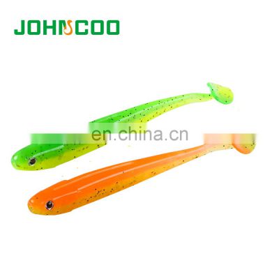 JOHNCOO Fishing Shad Soft Worm 105mm 4.5g Artificial Soft Bait 6pcs/bag