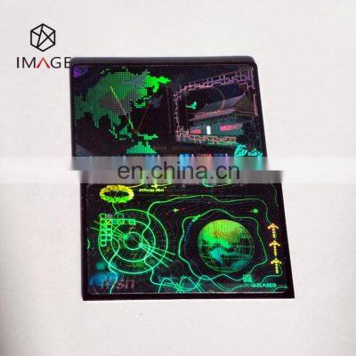 Heat Laminate ID Card Transparent Custom Holographic Overlay photo-2