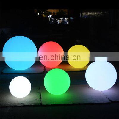 floating pool lights balls /Solar Powered 16 inch 16 Colors RGB LED Orb Color-changing LED ball Light