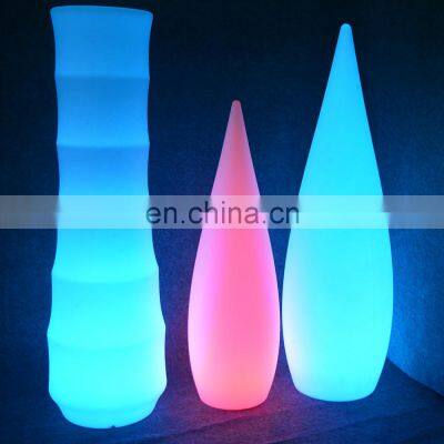 decorative planters moulds /LED outdoor garden light remote control dimmable color changing hotel uplight solar floor lamp