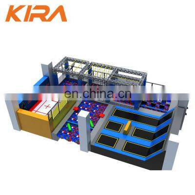 Professional Trampoline Park Manufacturer Children Bungee Jumping Trampoline Park