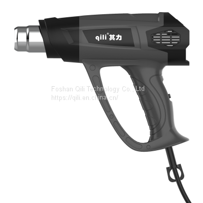 Hareware Tool Qili Factory Wholesale Electric Heat Gun Stepless Temperature Regulation by Rear Knob Heat Gun 2000W