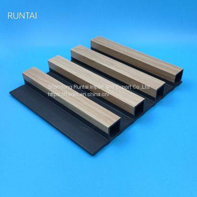 Wholesale Price PVC Wpc Fluted Wall Panel Interior Decoration Eco Wood Wpc Wall Panel Cladding Wpc Wall Panel 160-24mm photo-5