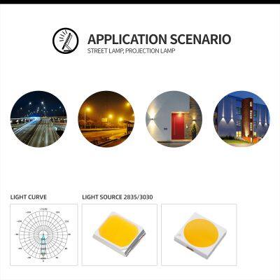 Hongzhu 50X50mm Outdoor Light Lens 5050 PC 12 In 1 Led Outdoor Lighting Street Light Lens photo-4