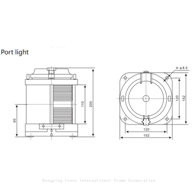 ISURE MARINE Stern Light Boat Anchor Light LED Bulb Replaceable Anchor Navigation Light 12VDC Boat Accessories photo-2