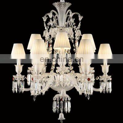 Wholesale Factory-Priced Black Crystal Chandelier Light Stainless Steel Lamp Body for Wedding Room Decoration