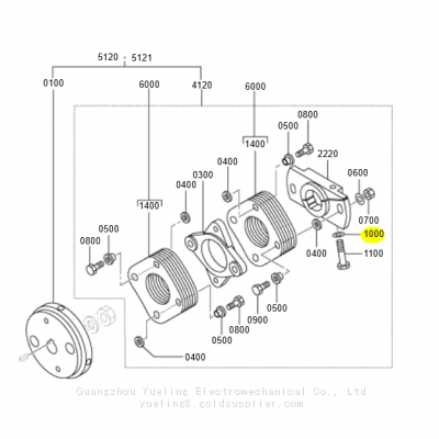 48A17-08100 Головной шайбный муфта 48251-00900 F1035-14085 48251-11400  48C17-12201 48251-42018 Подходит для Mitsubishi S6R S6R2 S12R photo-2