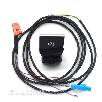 For Audi A3 8V Hill Hold Auto Hold Switch Brake Button Wire Harness white or red light color 8V1 927 143 C 8V1927143C 8V1927143