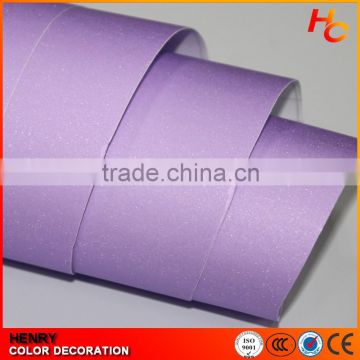 1.52*30m size purple matt car wrap vinyl with glitter with factory price