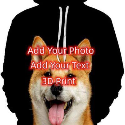 3D Custom Pullover Personalized Custom Hoodie, Design Your Own Sweatshirt Pictures/Text，Front/Back