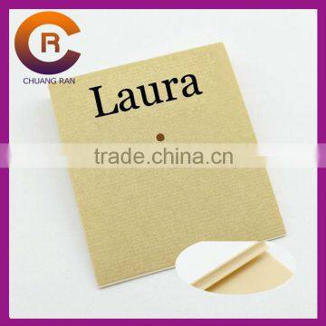 Plastic printed and paper jewelry display ring packaging card with hook