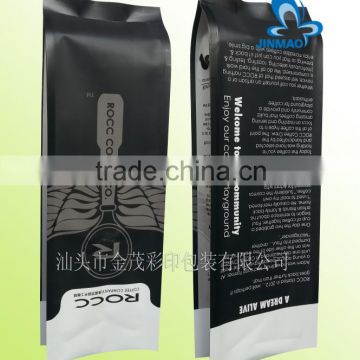 Quad seal coffee bags with side gusset