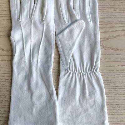 white cotton santa clause cotton gloves extra long santa gloves