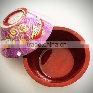 High quality best selling eco friendly Natural Rubberwood Bowl from Viet Nam