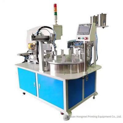 Hongmei Rubber Handle Automatic Pad Printing Machine With 12-station Turntable, Automatic Drying Before and After Printing, and Automatic Cleaning of Rubber Heads photo-3