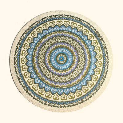 Faux Leather Placemats Set of 6 Waterproof Wipe Clean Heat Resistant Non-Slip Dining Table Mats for Home Kitchen Restaurant