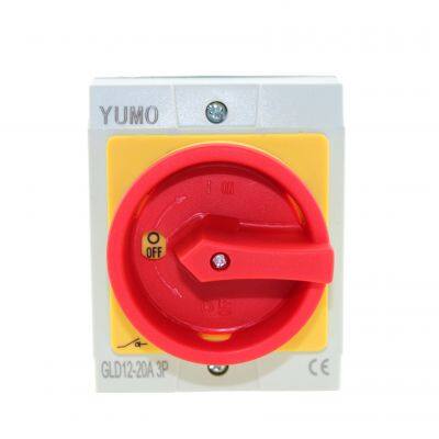 YUMO GLD12-20A Manual Changeover Switch Outdoor Use IP65 Waterproof 20A Rating photo-4