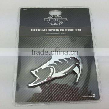 stock car fish decoration car sticker and emblem