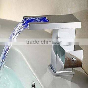 Deck Mounted Square LED Basin Faucets