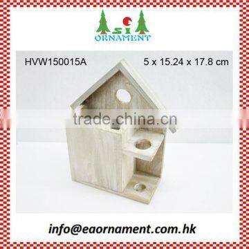 House shape wooden storage box