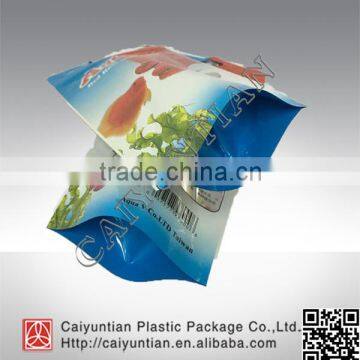 customized stand up fish food packaging bag