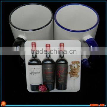 11oz Sublimation Stoneware Mug With Color Rim & Handle photo-2