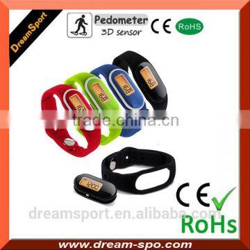 Mini Pedometer Bracelet Wristband Step Counter with Silcone Band DP-888