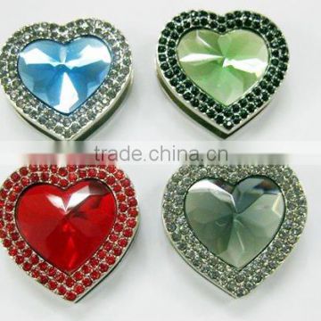 Big Crystal Heart Bag Holder