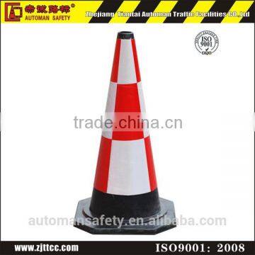 70cm China Rubber Road Cone Flexible Street Cone