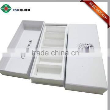 2016 new design custom luxury silver logo chocolate gift box