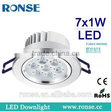 Ronse factory direct-selling top quality 7*1W aluminum LED ceiling light(RS-2041(C)