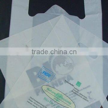 HDPE Plastic Carrier Bags / Vest Plastic Shopping Bags